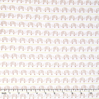 Oh Boy! - Elephants Gray Knit Yardage