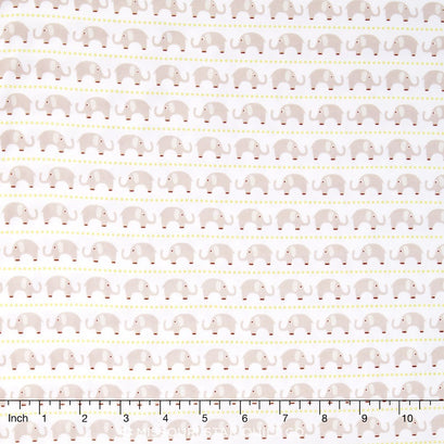 Oh Boy! - Elephants Gray Knit Yardage