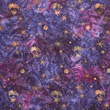 Artisan Batiks - Orbital Sunrise - Space Midnight Purple Yardage Primary Image