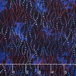 Artisan Batiks - Liberty 2 Shooting Stars Starry Night Yardage