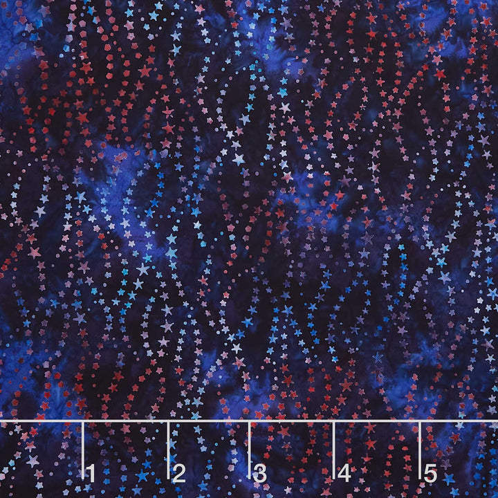 Artisan Batiks - Liberty 2 Shooting Stars Starry Night Yardage