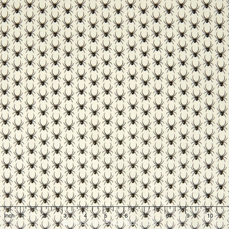 Lost and Found Halloween - Halloween Spiders Cream Yardage