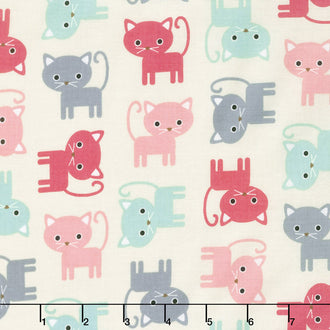 Urban Zoologie 2018 - Cats Pastel Yardage