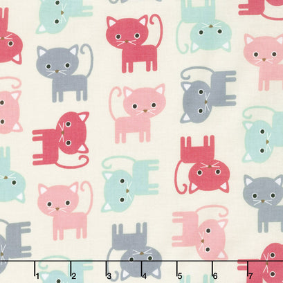 Urban Zoologie 2018 - Cats Pastel Yardage