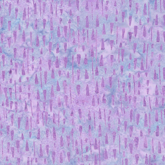 Fairy Floss Batiks - Woodblock Chips Purple Yardage