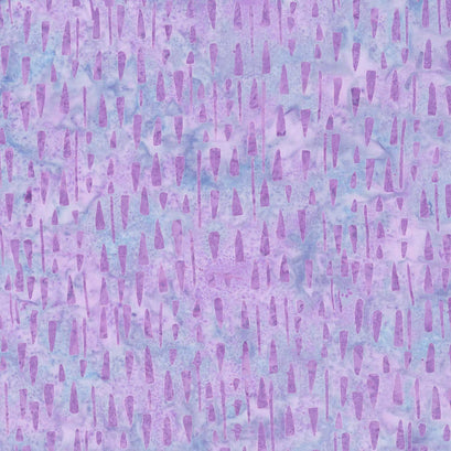 Fairy Floss Batiks - Woodblock Chips Purple Yardage