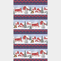Farmstead Friends - Border Stripe Red Multi Yardage Alternative View #1