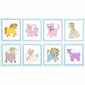 Naptime - Vintage Animals Panel