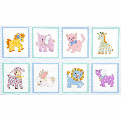 Naptime - Vintage Animals Panel