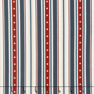 American Heritage - Stripe Navy Yardage