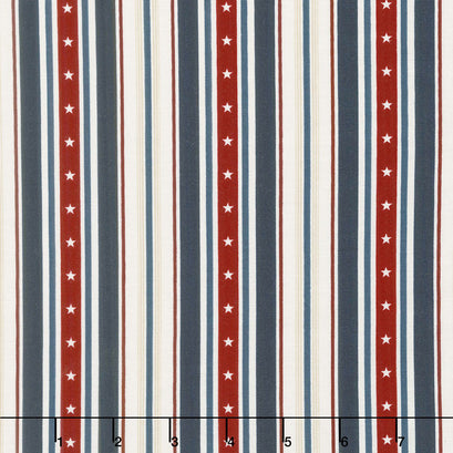 American Heritage - Stripe Navy Yardage