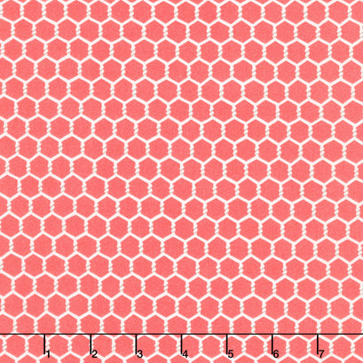 Willow's Farm - Chickenwire Barn Red Yardage