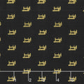 Sewing with Singer - Mini Sewing Black Metallic Yardage