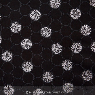 Shimmer 2 - Bubbles Black Metallic Yardage