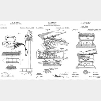 Press On - Pressed Patents White Panel