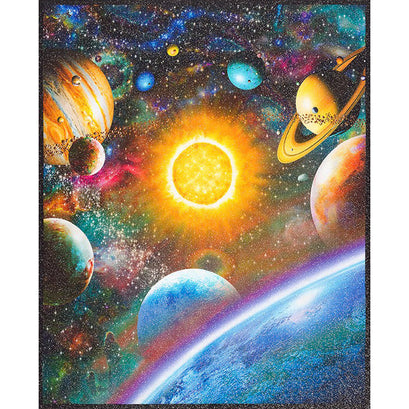Stargazers - Planets Atmosphere Digitally Printed with Glitter Panel