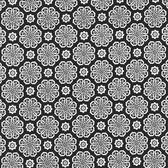 Blackout - Flowers Jet Yardage