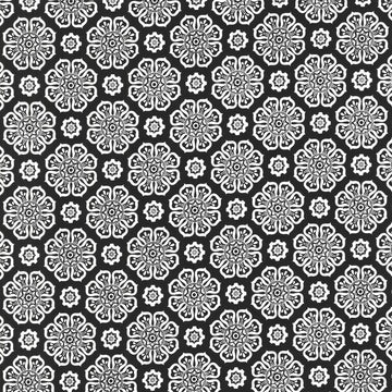 Blackout (Robert Kaufman) - Flowers Jet Yardage Primary Image