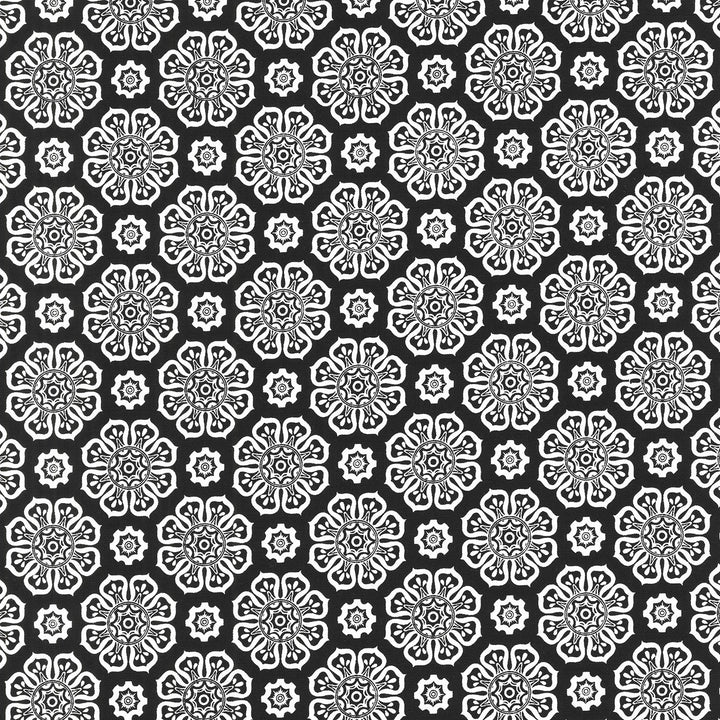 Blackout (Robert Kaufman) - Flowers Jet Yardage Primary Image