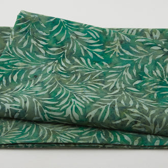 Java Batiks - Fronds Green 2 Yard Cut