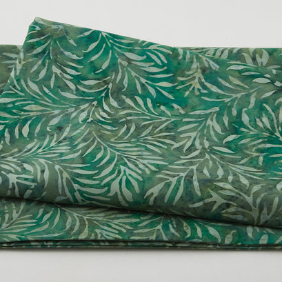 Java Batiks - Fronds Green 2 Yard Cut