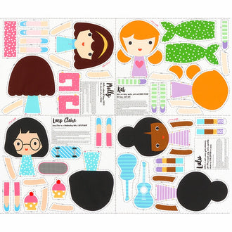 Girl Friends - Girls Doll Panel