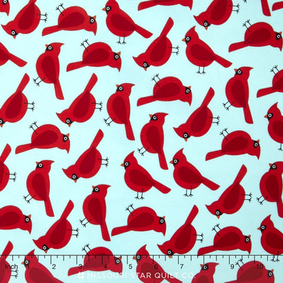 Jingle 4 - Winter Colorstory Cardinals Aqua Yardage