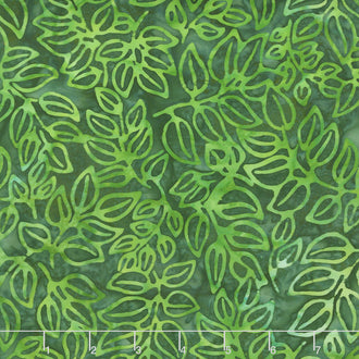 Artisan Batiks - Color Source 8 - Spindly Leaves Forest Yardage