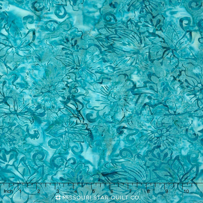 Tonga Batiks - Romance Peacock Yardage