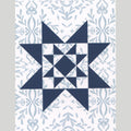 Vintage Quilt Star White & Aqua Notecards Boxed Set of 6 Alternative View #1