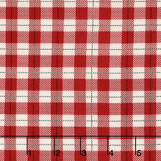 Comfort and Joy - Comfort Plaid Red Yardage