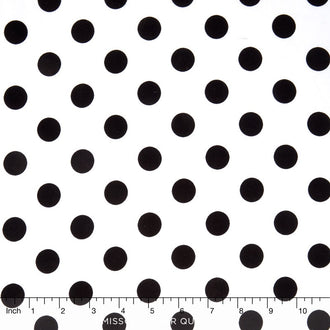Medium Dots - Dot Reversed Black 108" Wide Backing