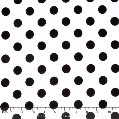 Medium Dots - Dot Reversed Black 108" Wide Backing