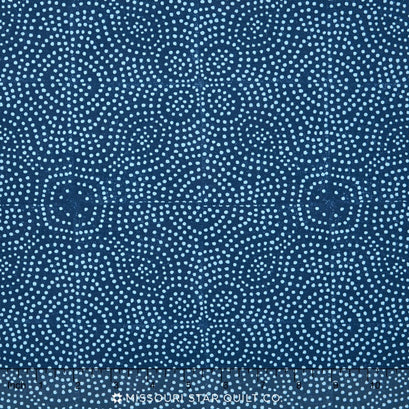 Jasmine - Dotty Block Print Ocean Yardage