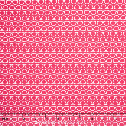 Novelty - Glasses Pink Yardage