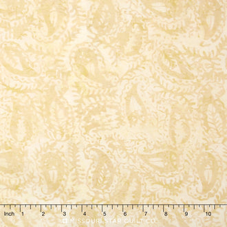 Tonga Batiks - Autumn Paisley Cream Yardage