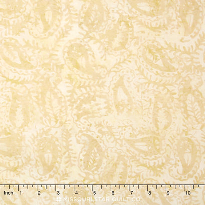 Tonga Batiks - Autumn Paisley Cream Yardage