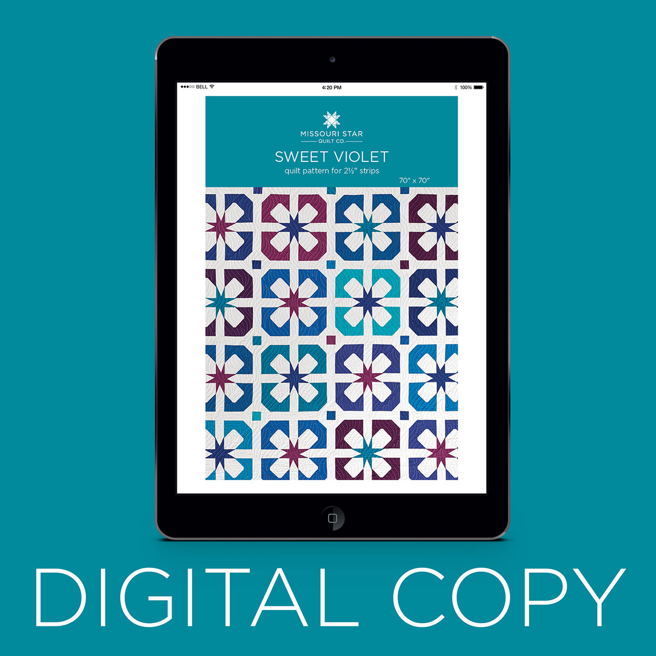 Digital Download - Sweet Violet Quilt Pattern by Missouri Star Primary Image