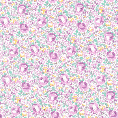 Blast from the Past - Roses Lavender Yardage