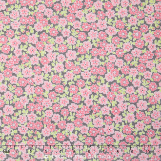 Cozy Cotton Flannels - Flowers Pink Yardage