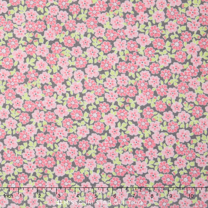 Cozy Cotton Flannels - Flowers Pink Yardage