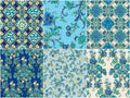 Villa Romana Favorites Blue Metallic Ten Squares