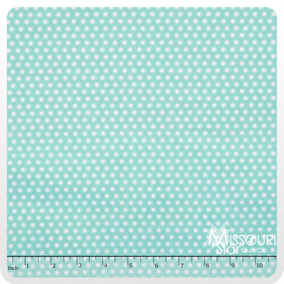 Little Ark - Dot Aqua Yardage