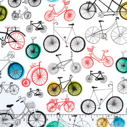 Paris Adventure - Bicycles Multi Yardage