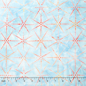 Artisan Batiks - Dot, Dot, Dot - Rainbow Stars Yardage