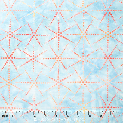 Artisan Batiks - Dot, Dot, Dot - Rainbow Stars Yardage