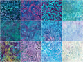 Artisan Batiks - Fancy Feathers Ten Squares