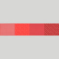 Celebrating 50 Years of Moda - Four In One Blender Print Red Yardage
