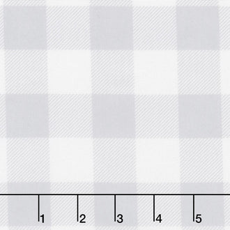 Essentially Yours - Buffalo Check Grey and White 108" Wide Backing