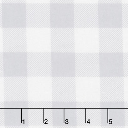 Essentially Yours - Buffalo Check Grey and White 108" Wide Backing